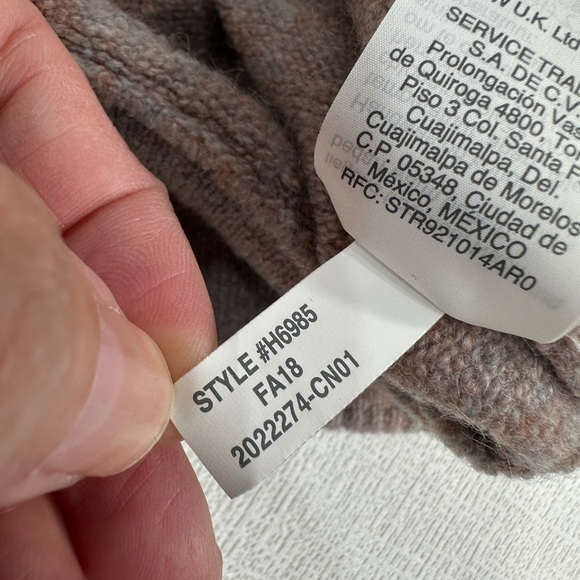 Madewell merino wool blend wrap pullover sweater size S - Picture 10 of 10